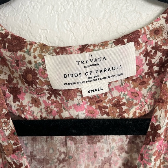 Trovata Birds of Paradis Pink Floral Ainsley B Sylvie Dress - Picture 5 of 14